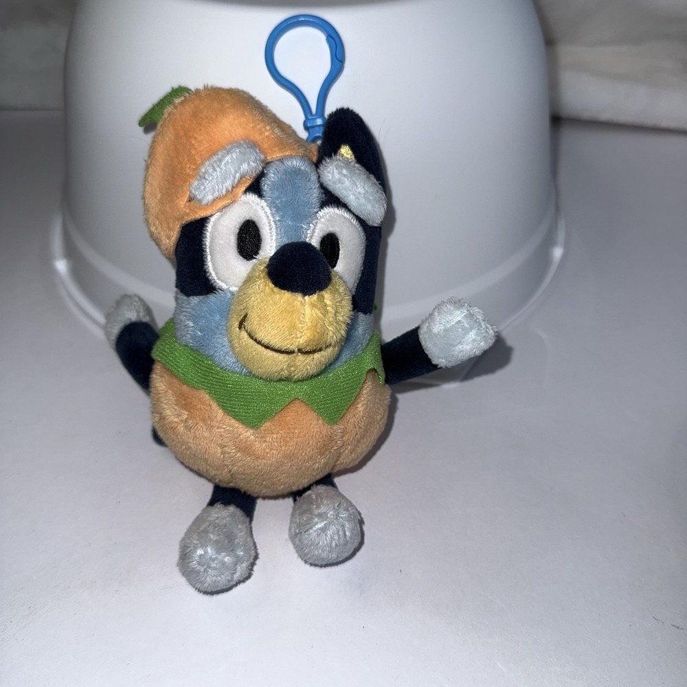 Bluey‎ & Friends Halloween Mini Plush Backpack Clip Bluey Pumpkin Costume